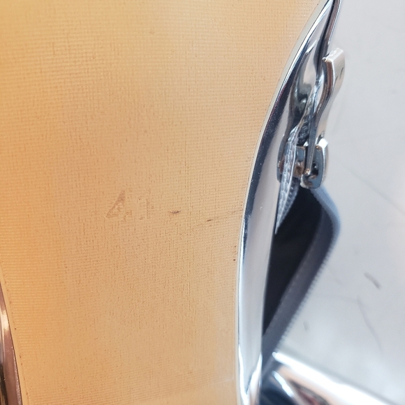 Women's Knee High Boots Pointed Toe Stiletto Heel Metallic Zipper Boots size 10 - Picture 3 of 14